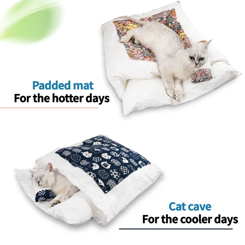 Winter Warm Cat Sleeping Bag Deep Sleep