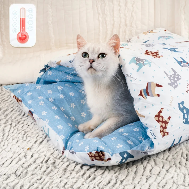 Winter Warm Cat Sleeping Bag Deep Sleep