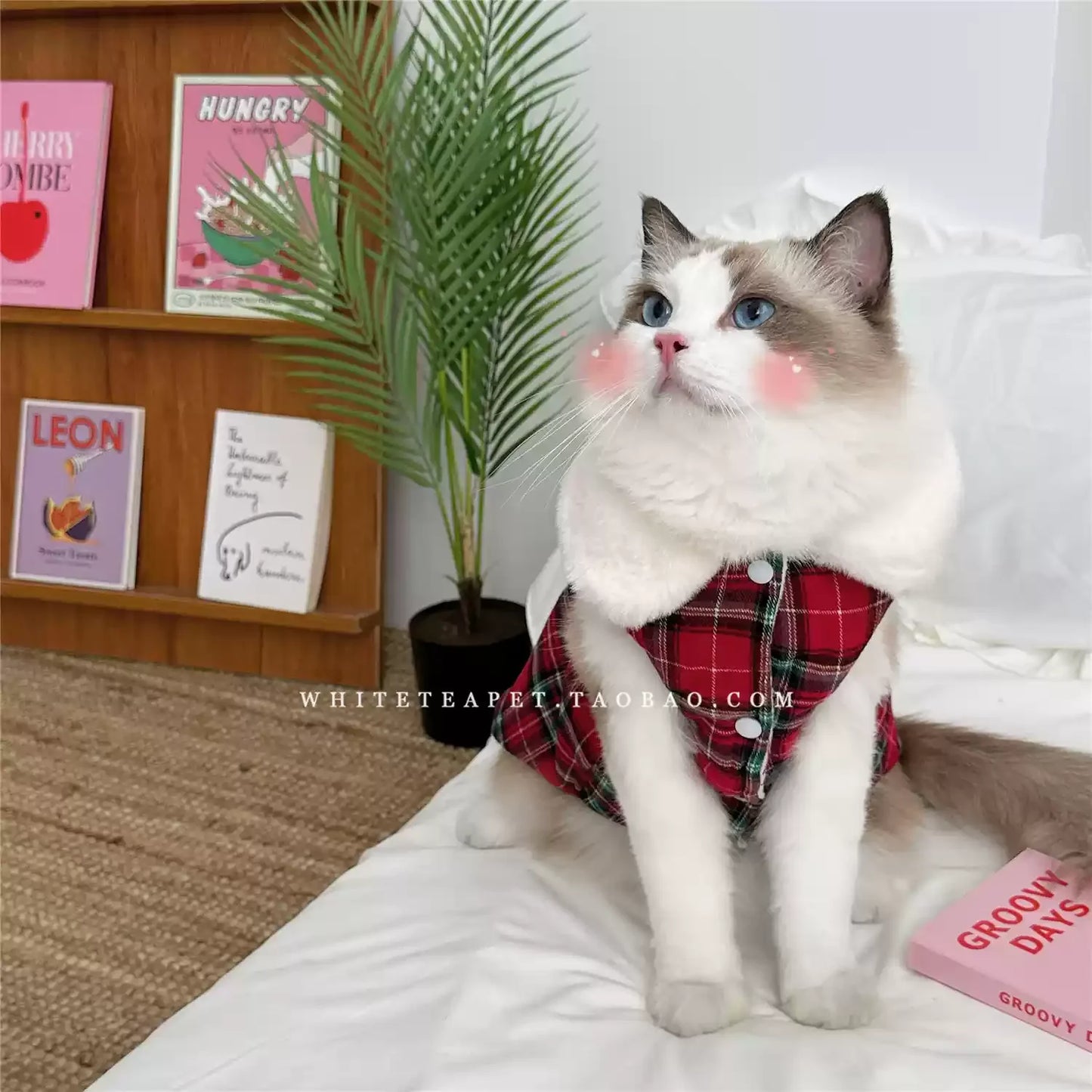 Pet Cat Kitten Platinum Gradual Layer Skirt Dress