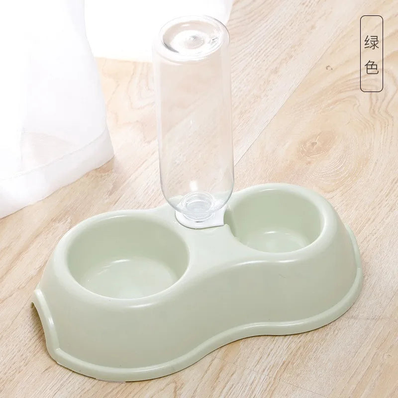 Pet Cat Automatic Feeder Water Dispenser Food Bowl