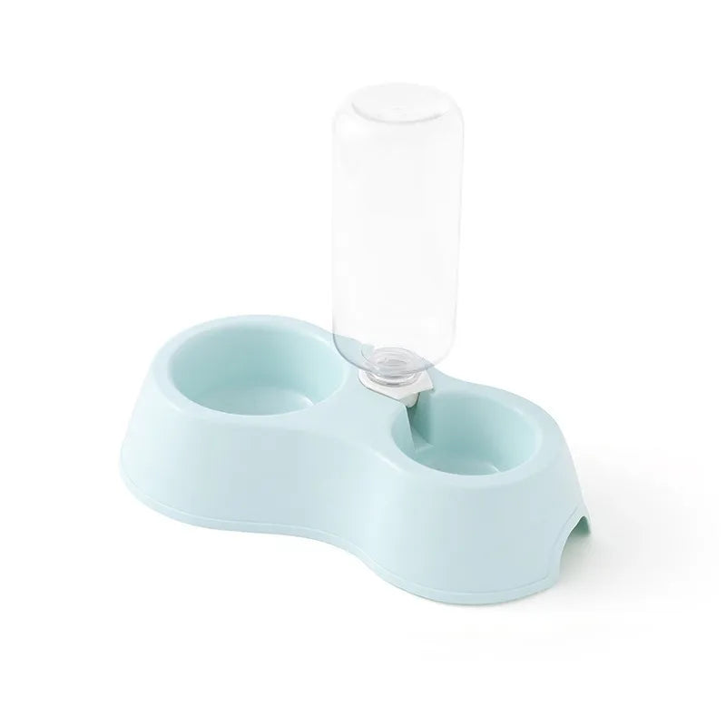 Pet Cat Automatic Feeder Water Dispenser Food Bowl
