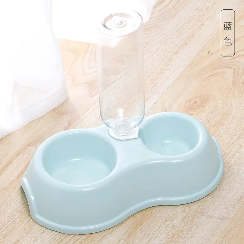 Pet Cat Automatic Feeder Water Dispenser Food Bowl