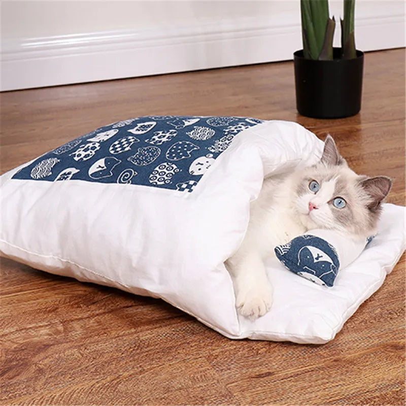 Winter Warm Cat Sleeping Bag Deep Sleep