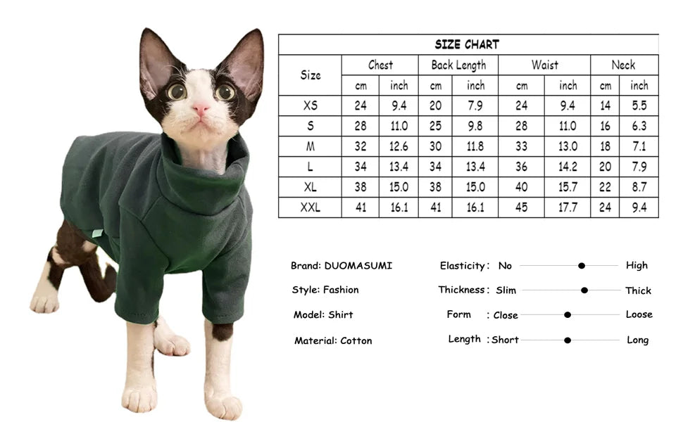 Pet Soft Cotton Fall Winter Warm Clothes
