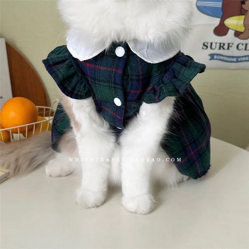 Pet Cat Kitten Platinum Gradual Layer Skirt Dress