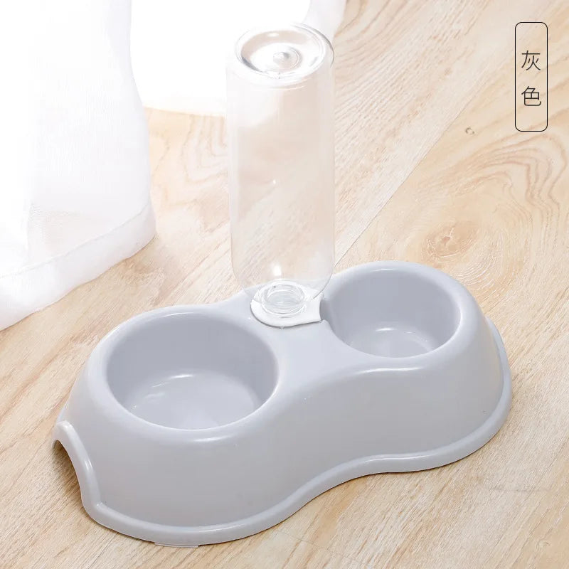 Pet Cat Automatic Feeder Water Dispenser Food Bowl