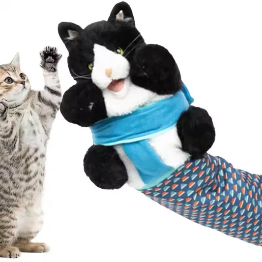 Interactive Play Cat Plush Animal Toy With Sturdy Padding